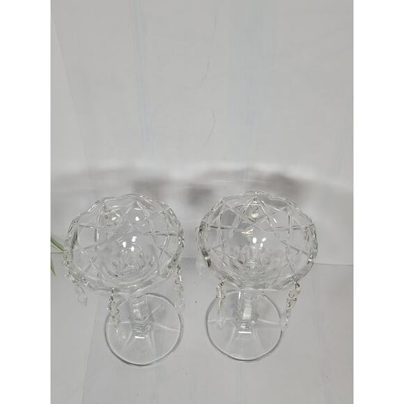 Vintage Czech Royal Galley Crystal Candle Holders Prisms, Single Candlestick - Picture 4 of 6
